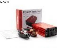 Convertor de tensiune 12V -> 220V, 300W/600W, 2 x USB 5V